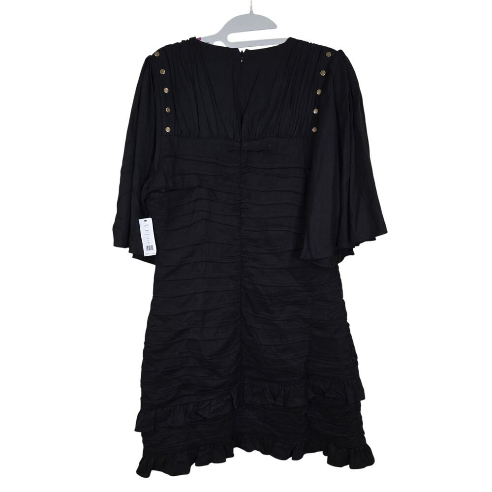 NEW NWT Women's Joie Black "Foster" Mini Dress Flowy Sleeves | Size 12 - Picture 3 of 11